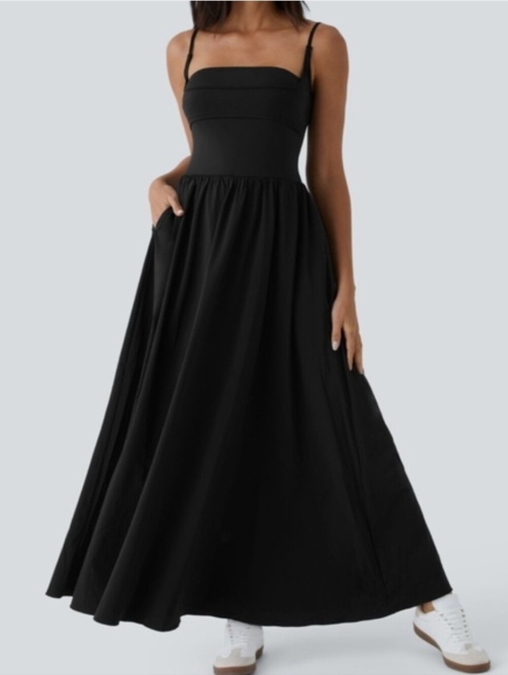 Halara Breezeful™ Pocket Flowy Flare Maxi Quick Dry Casual Slip Dress XL - Picture 1 of 11
